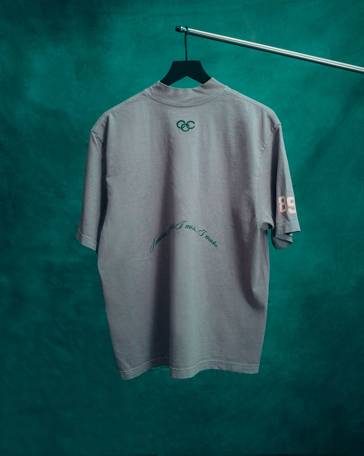 Azalea Collection: Grey Mock Neck Compton Shirt