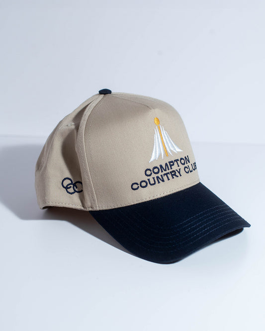 Compton Country Club: Tan & Navy Snapback