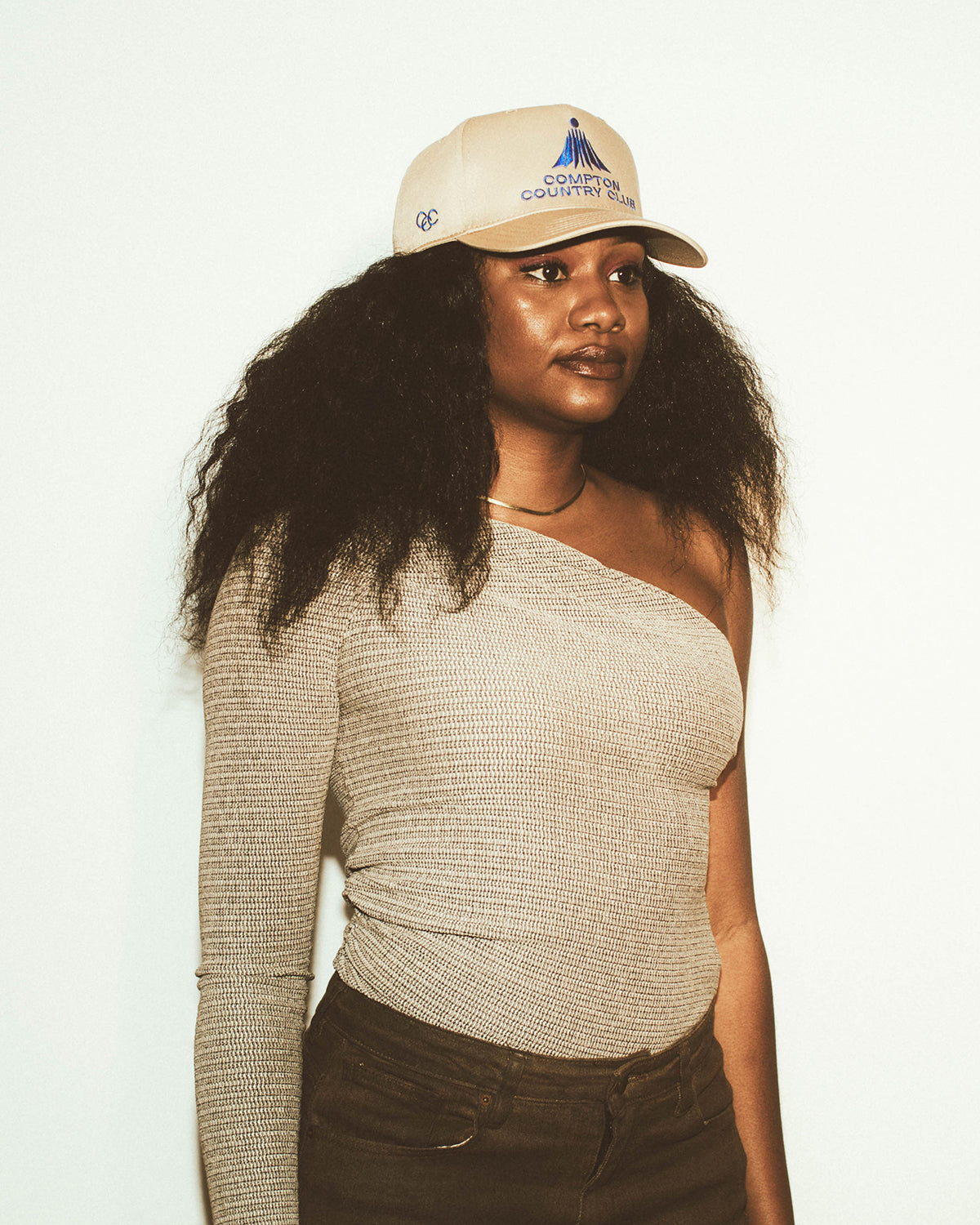Compton Country Club: Tan & Blue Snapback