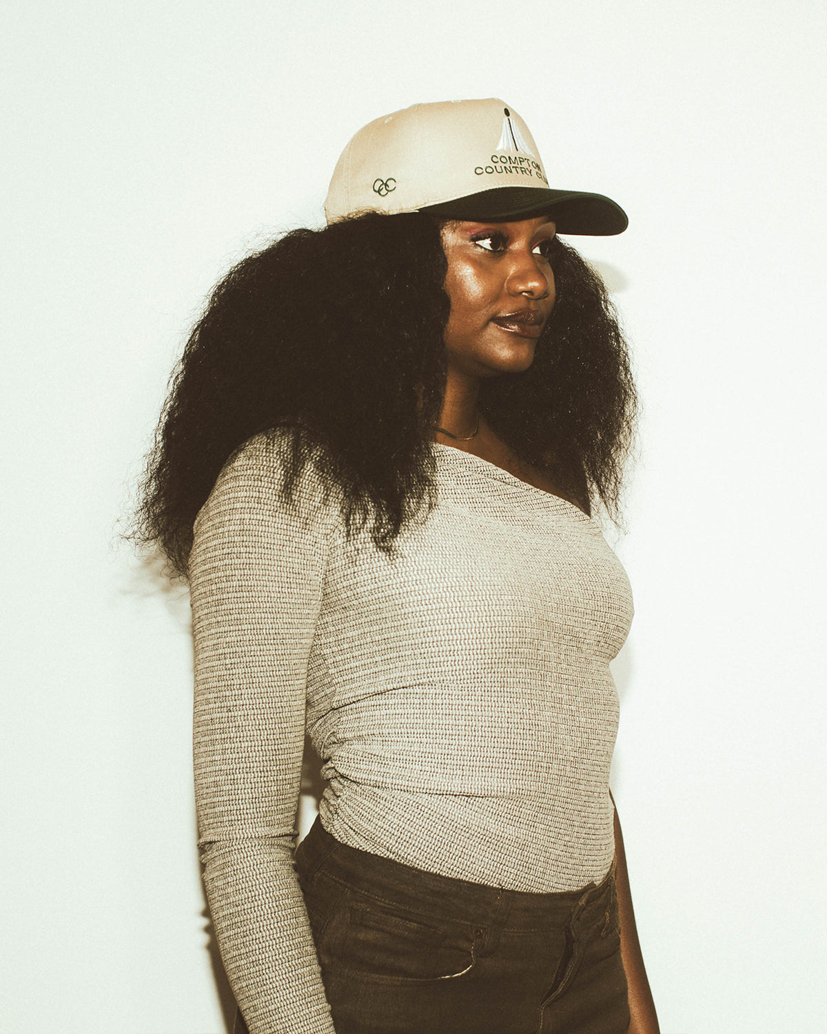 Compton Country Club: Tan & Green Snapback