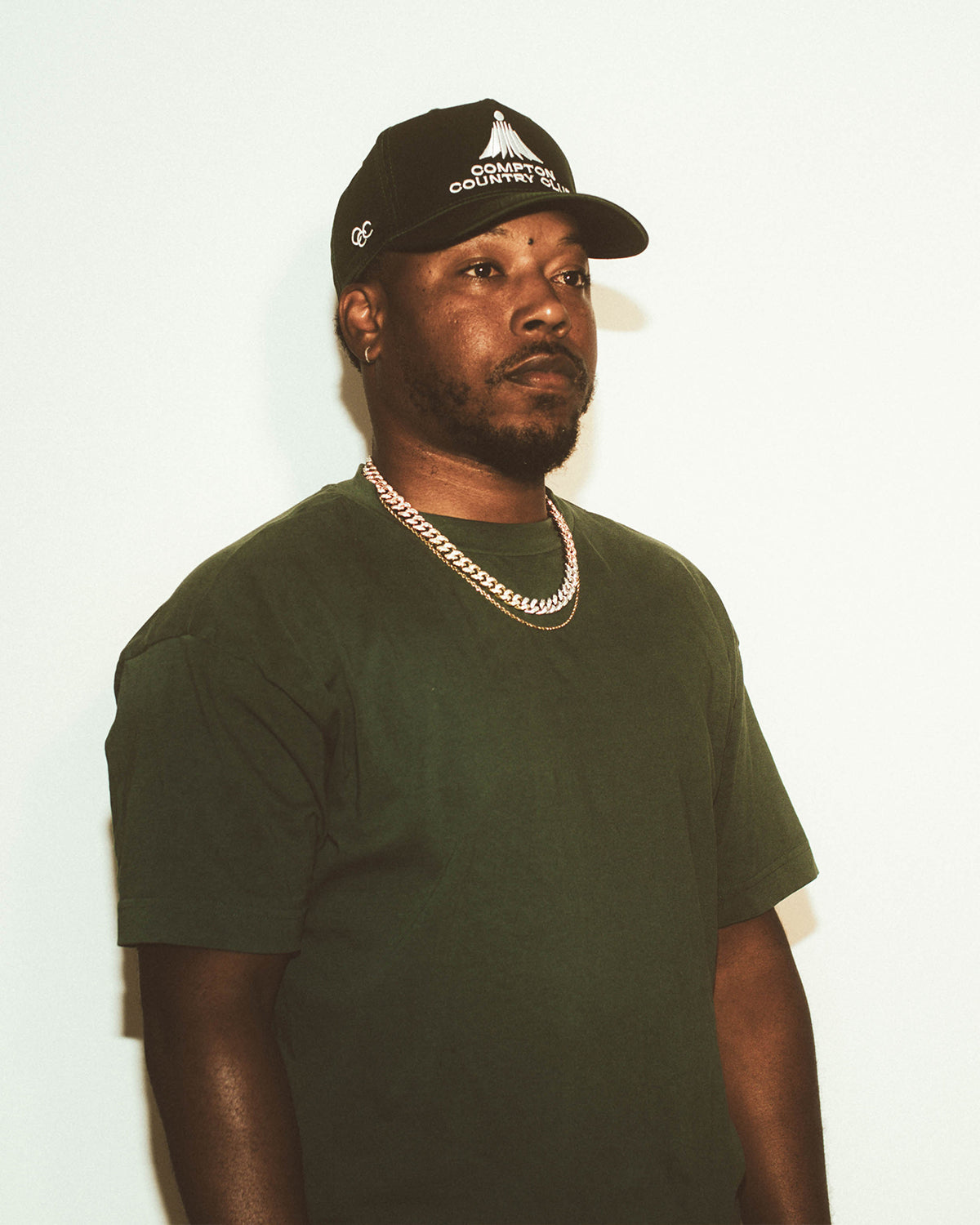 Compton Country Club: Green & White Snapback
