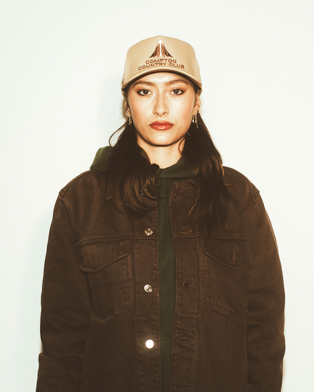 Compton Country Club: Tan & Brown Snapback