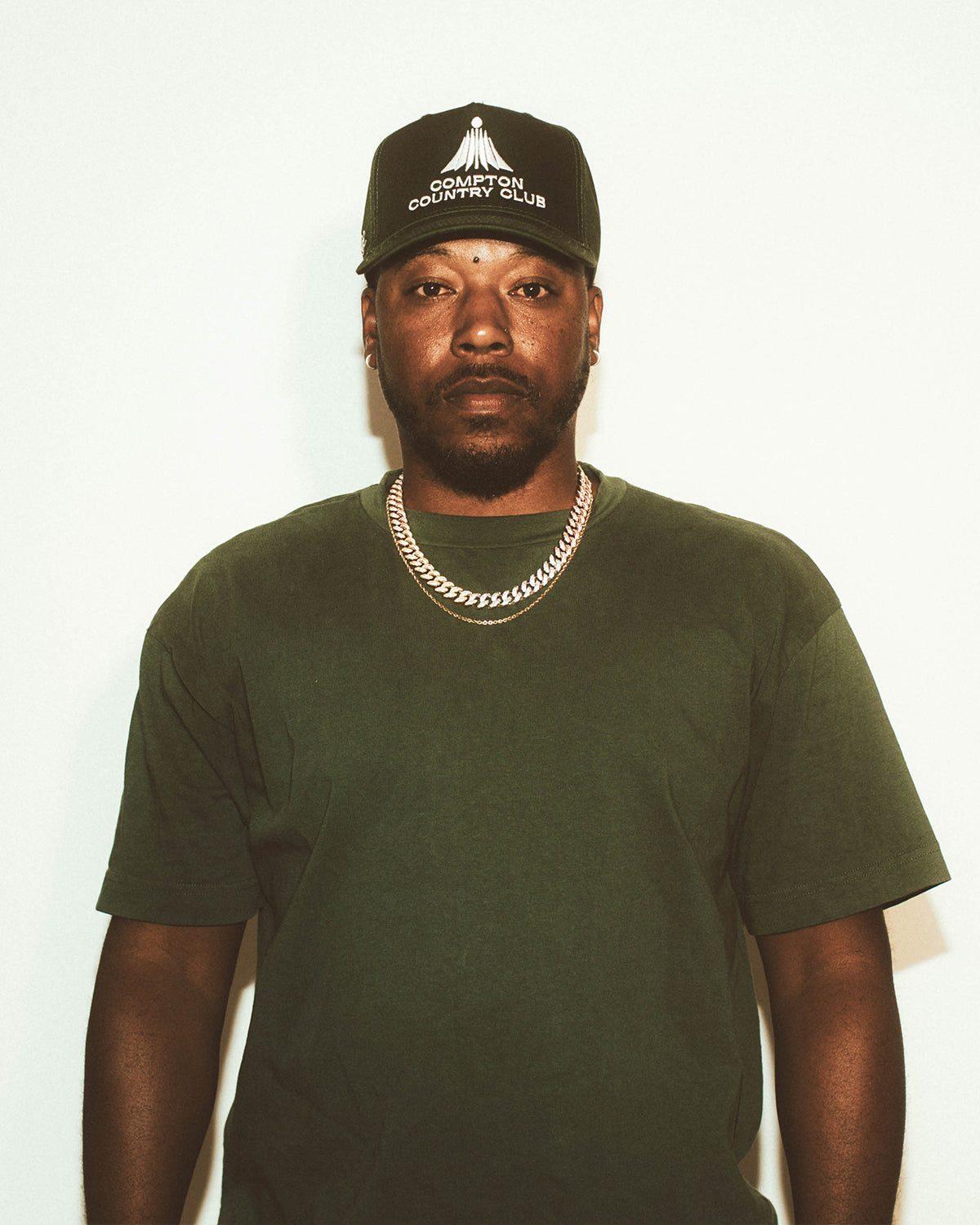 Compton Country Club: Green & White Snapback