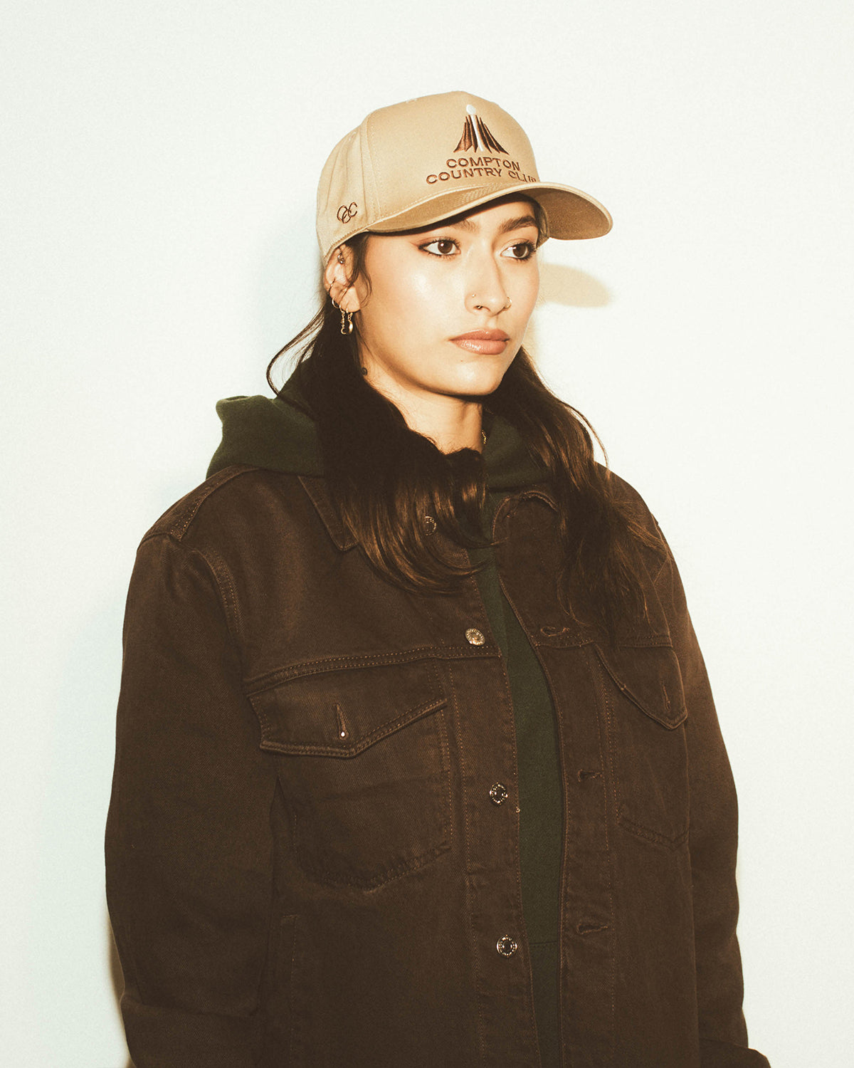 Compton Country Club: Tan & Brown Snapback