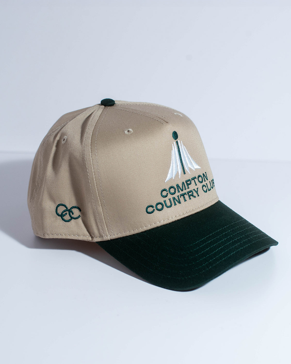 Compton Country Club: Tan & Green Snapback